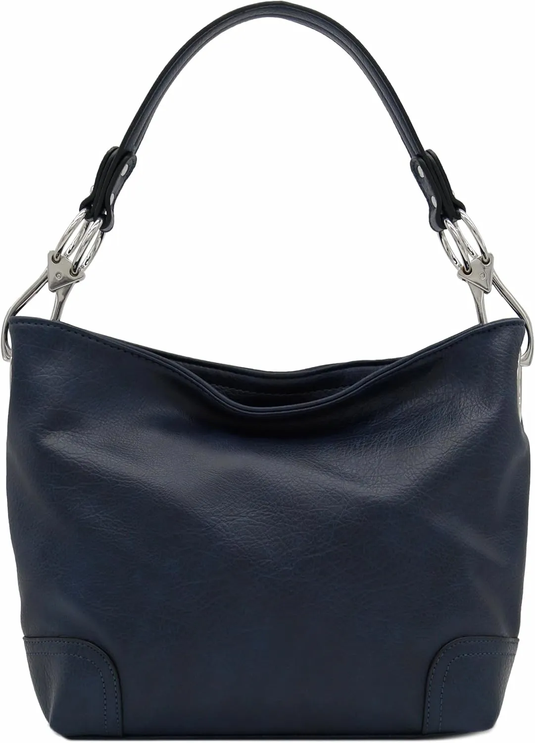 Hobo Shoulder Bag with Big Snap Hook Hardware