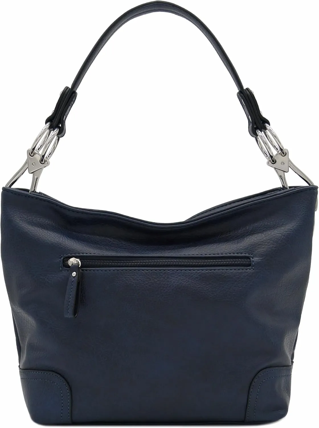 Hobo Shoulder Bag with Big Snap Hook Hardware