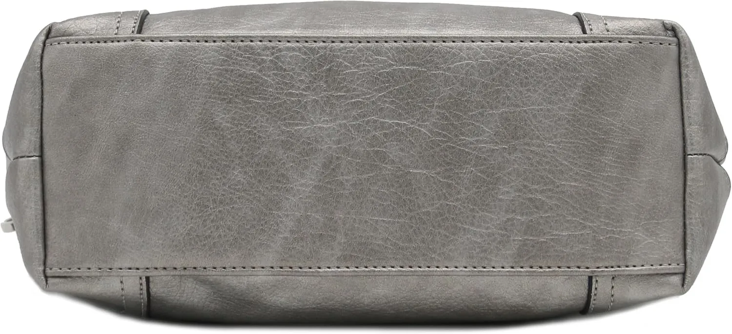 Hobo Shoulder Bag with Big Snap Hook Hardware