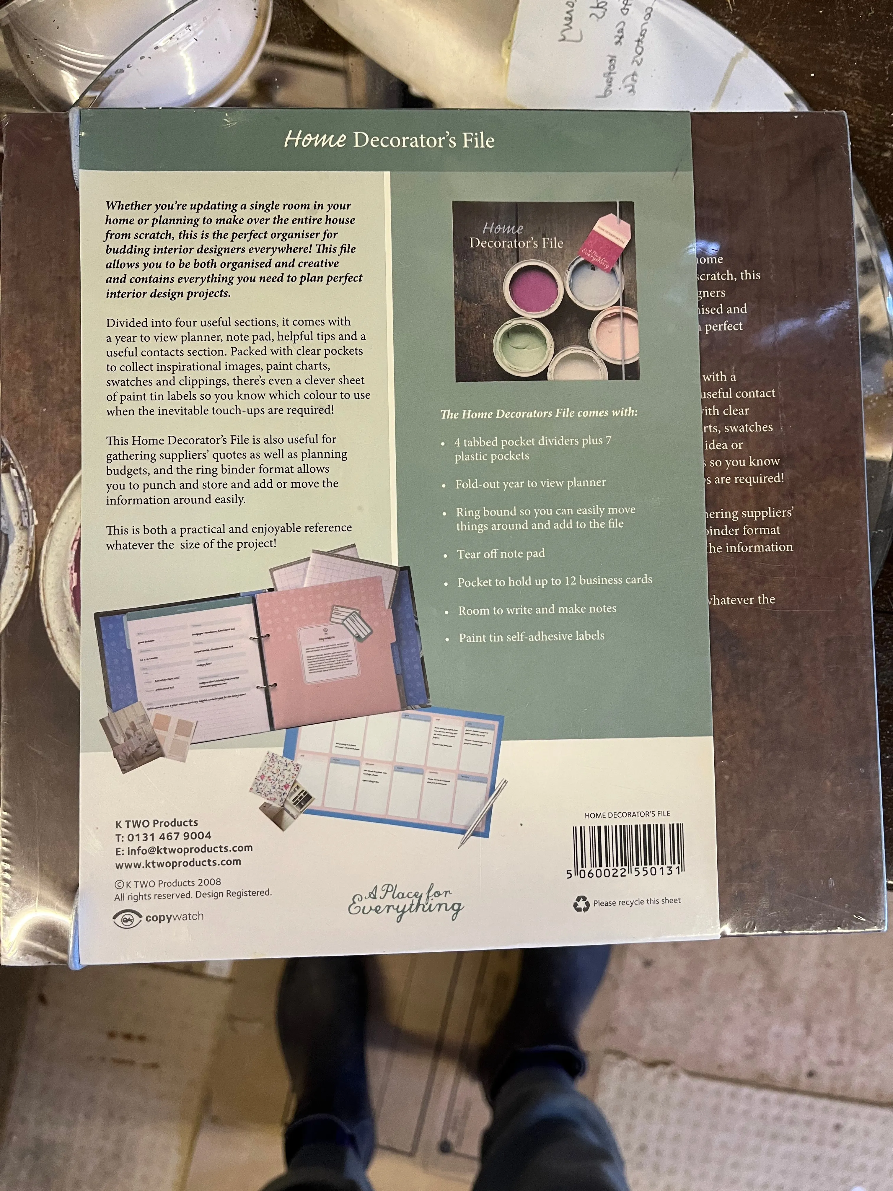 Home Decorators File Work Book