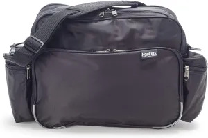 Hopkins Medical Products Original Home Health Shoulder Bag, 70D Waterproof Nylon, Fold-Down Compartment for Easy Access, Adjustable Straps, 14x11x7 inch, Black