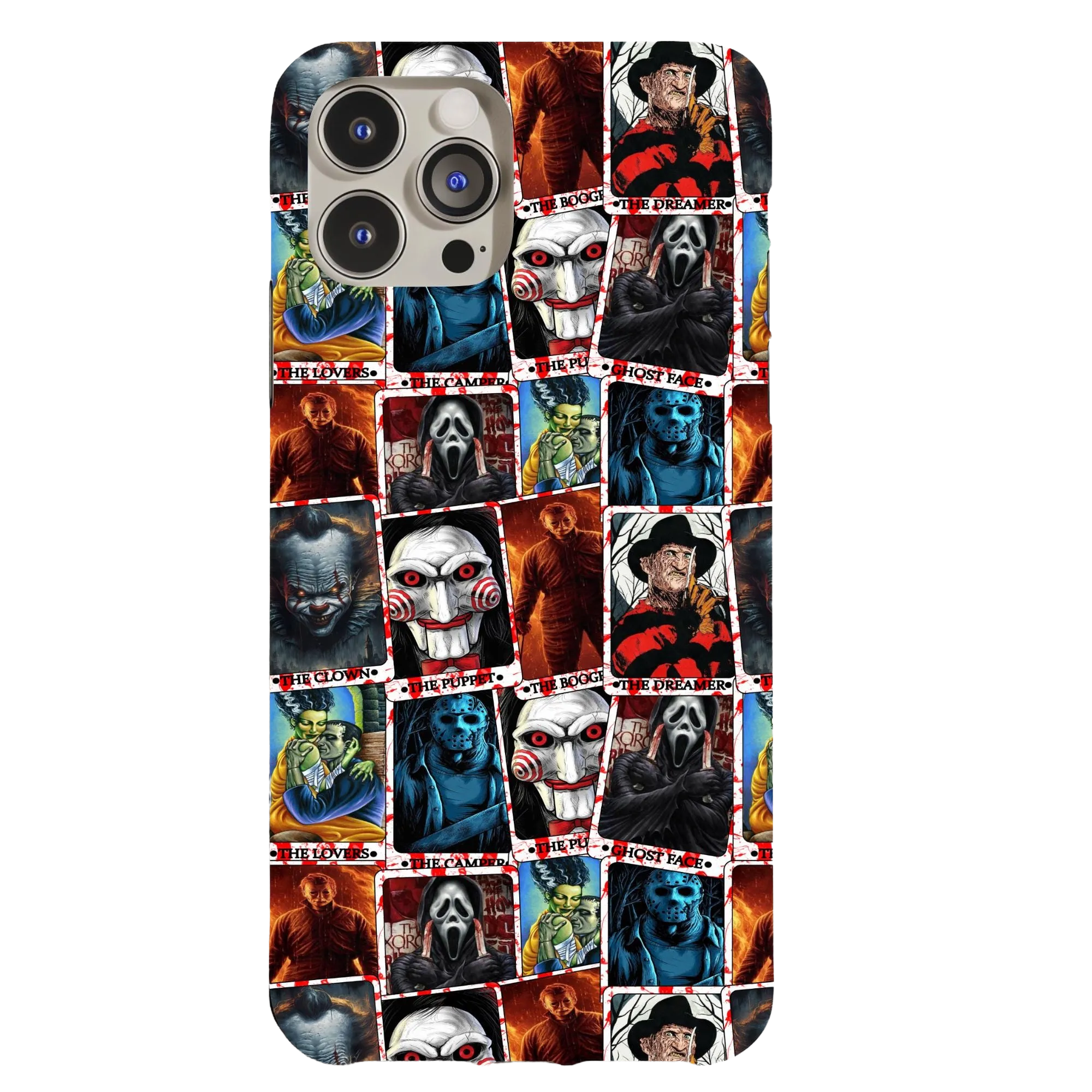 Horror Characters Tarot Card Phone Case