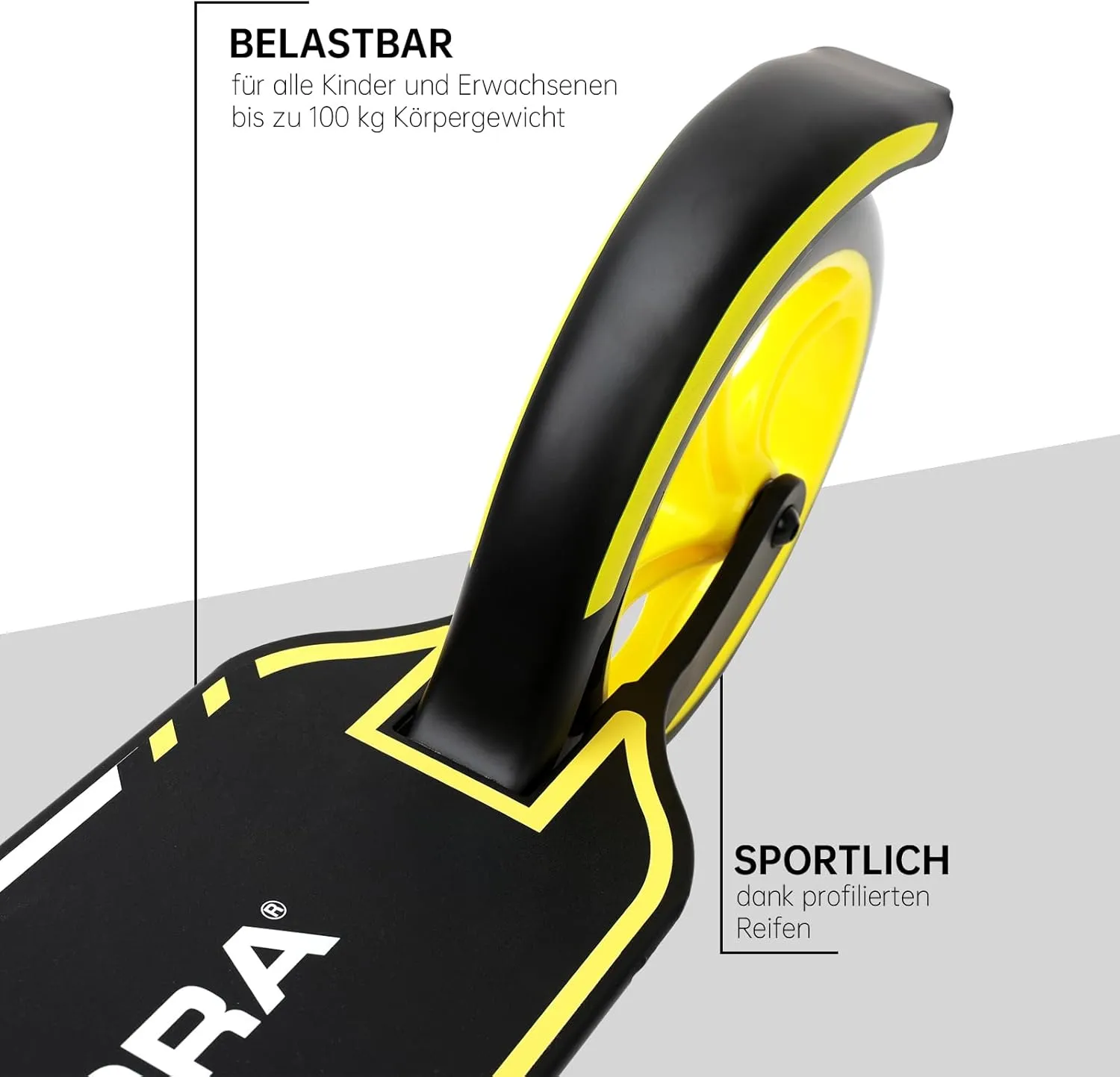 HUDORA BigWheel 209 Kick Scooter, The Original with RX Pro Technology, Folding City Scooter