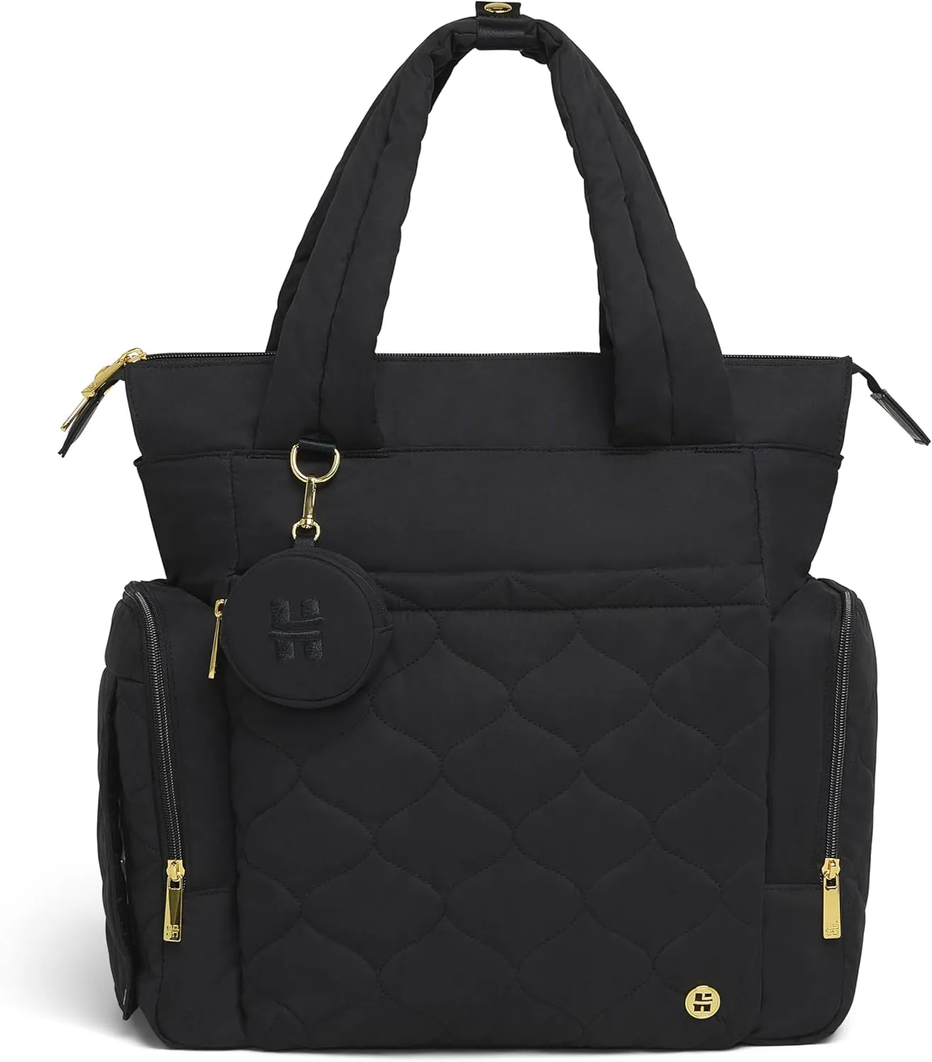 Huggies Cozy Hugpack Tote Diaper Bag, Black Quilted