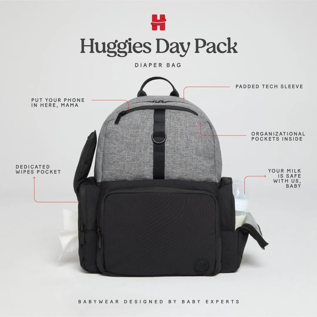 Huggies Day Pack Diaper Backpack, Medieval Blue/Two Tone, One Size