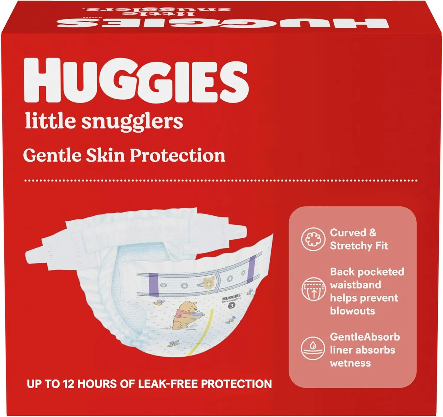 Huggies Size 2 Diapers, Little Snugglers Baby Diapers, Size 2 (12-18 lbs), 148 Count