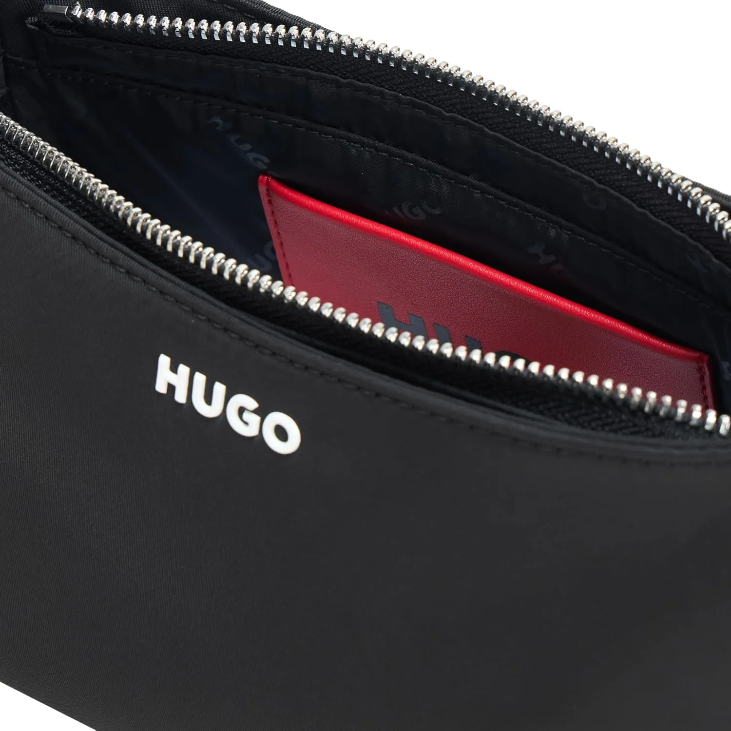 HUGO Bel Logo Strap Small Hobo Bag