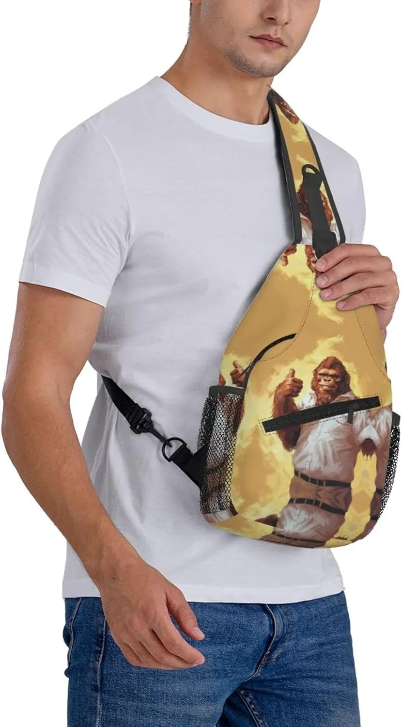 Human Nose Sling Bag For Men Crossbody Backpack,Women Shoulder Bag For Travel Sport