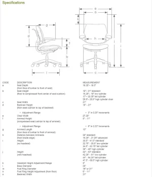 Humanscale Freedom Office Chair - Ergonomic Work Chair with Standard Height Adjustable Duron Arms - Wheels for Carpet - Polished Aluminum Frame with Horizon Ginkgo Fabric