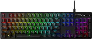 HyperX Alloy Origins - Mechanical Gaming Keyboard, Software-Controlled Light & Macro Customization, Compact Form Factor, RGB LED Backlit - Clicky HyperX Blue Switch, Full Size (Renewed)