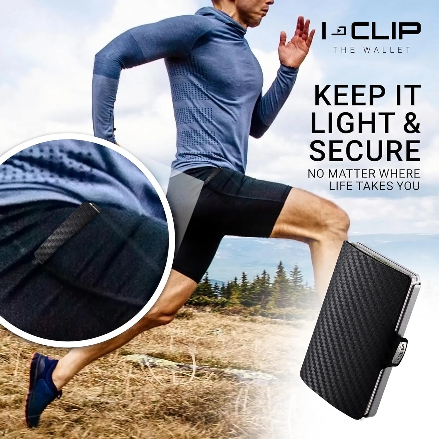 I-CLIP, Premium Men's Leather Wallet, Versatile Changeable Money clip, Secure Card Holder, Compact Men's Wallet Minimalist, Sleek Slim Design, Perfect Money Clip Wallet for Men