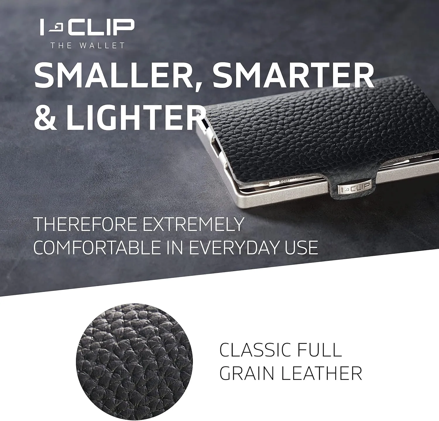 I-CLIP, Premium Men's Leather Wallet, Versatile Changeable Money clip, Secure Card Holder, Compact Men's Wallet Minimalist, Sleek Slim Design, Perfect Money Clip Wallet for Men