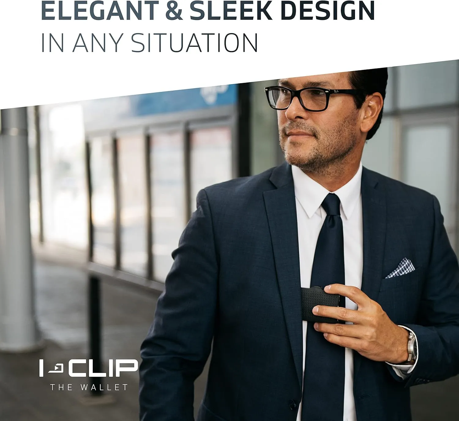 I-CLIP, Premium Men's Leather Wallet, Versatile Changeable Money clip, Secure Card Holder, Compact Men's Wallet Minimalist, Sleek Slim Design, Perfect Money Clip Wallet for Men