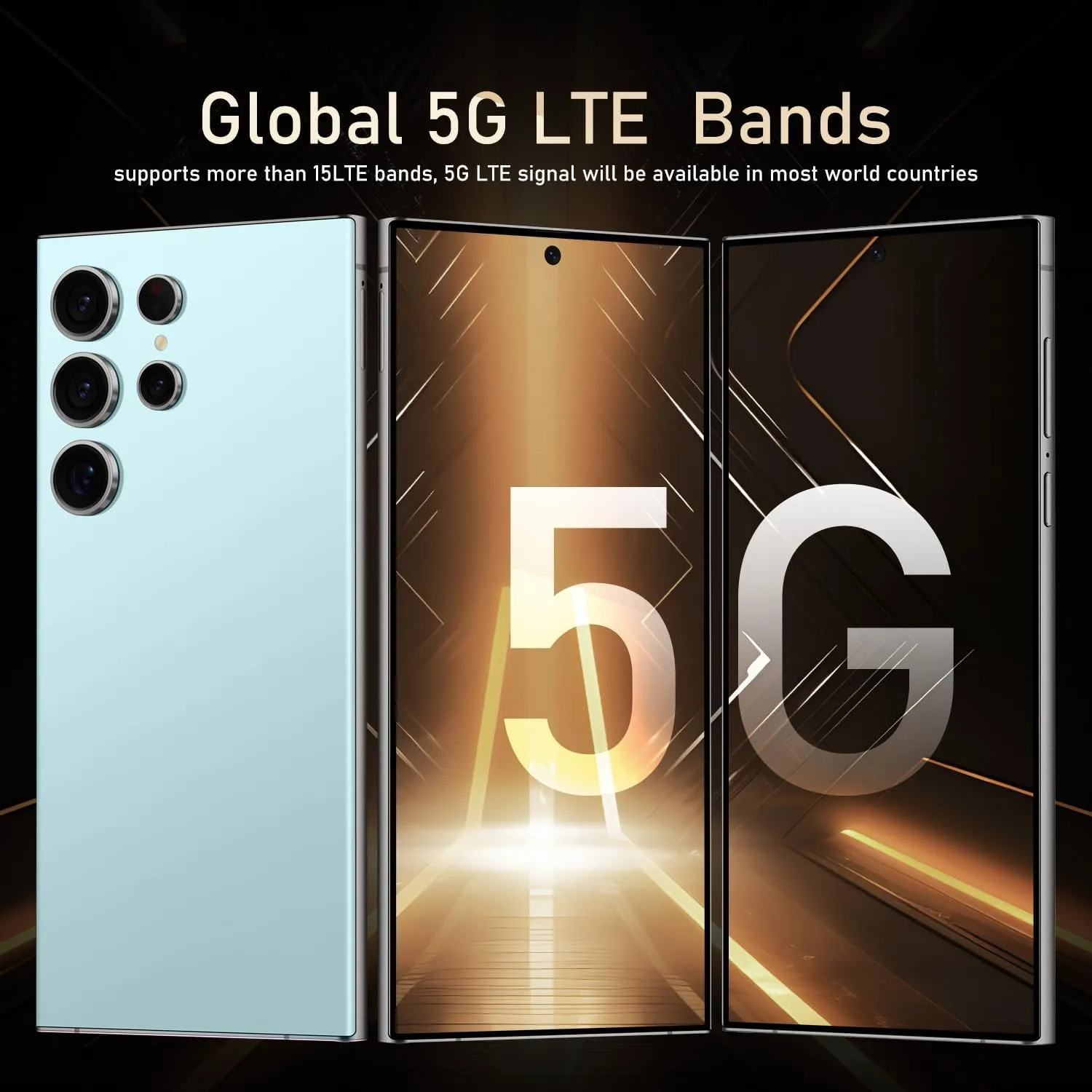 I24 Ultra 5G unlockedSmartphone,6GB 256GB Fully Unlocked Cell Phone for Android 13, 6.8" Unlocked Cell Phone, 6800mAh, 48MP 108MP Dual Camera/Dual SIM/Fingerprint Lock/Face (Cyan)