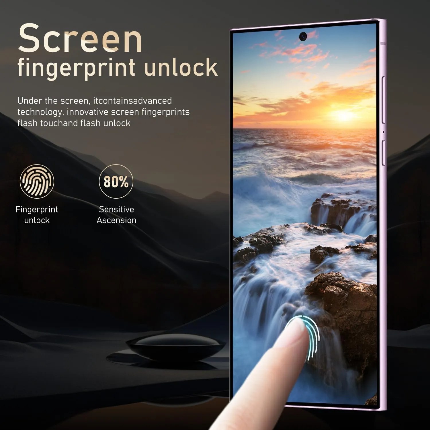 I24 Ultra 5G unlockedSmartphone,6GB 256GB Fully Unlocked Cell Phone for Android 13, 6.8" Unlocked Cell Phone, 6800mAh, 48MP 108MP Dual Camera/Dual SIM/Fingerprint Lock/Face (Purple)