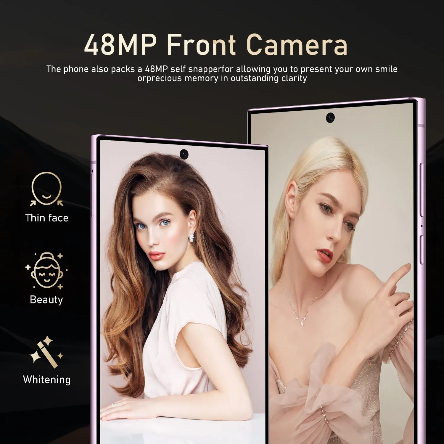 I24 Ultra 5G unlockedSmartphone,6GB 256GB Fully Unlocked Cell Phone for Android 13, 6.8" Unlocked Cell Phone, 6800mAh, 48MP 108MP Dual Camera/Dual SIM/Fingerprint Lock/Face (Purple)