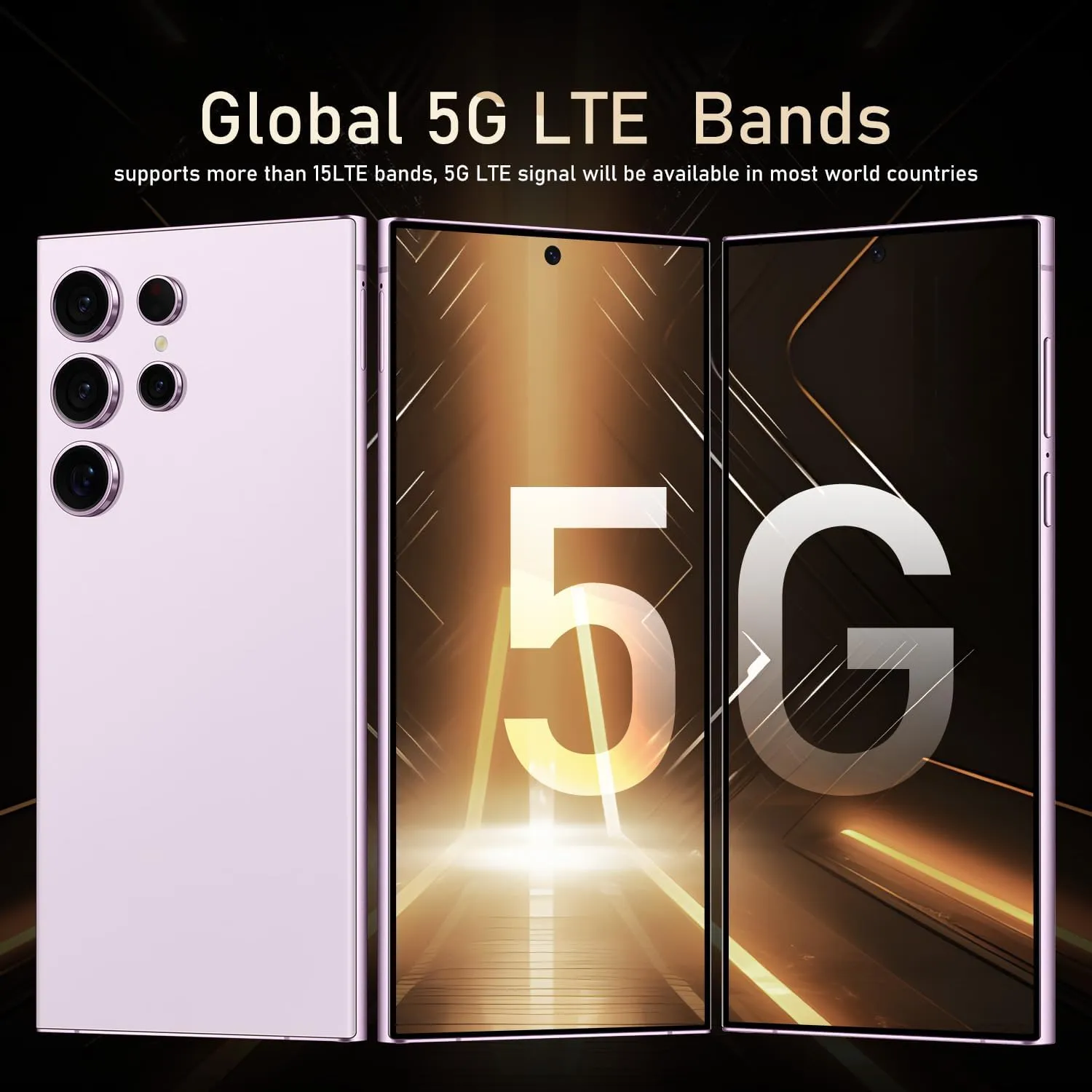 I24 Ultra 5G unlockedSmartphone,6GB 256GB Fully Unlocked Cell Phone for Android 13, 6.8" Unlocked Cell Phone, 6800mAh, 48MP 108MP Dual Camera/Dual SIM/Fingerprint Lock/Face (Purple)