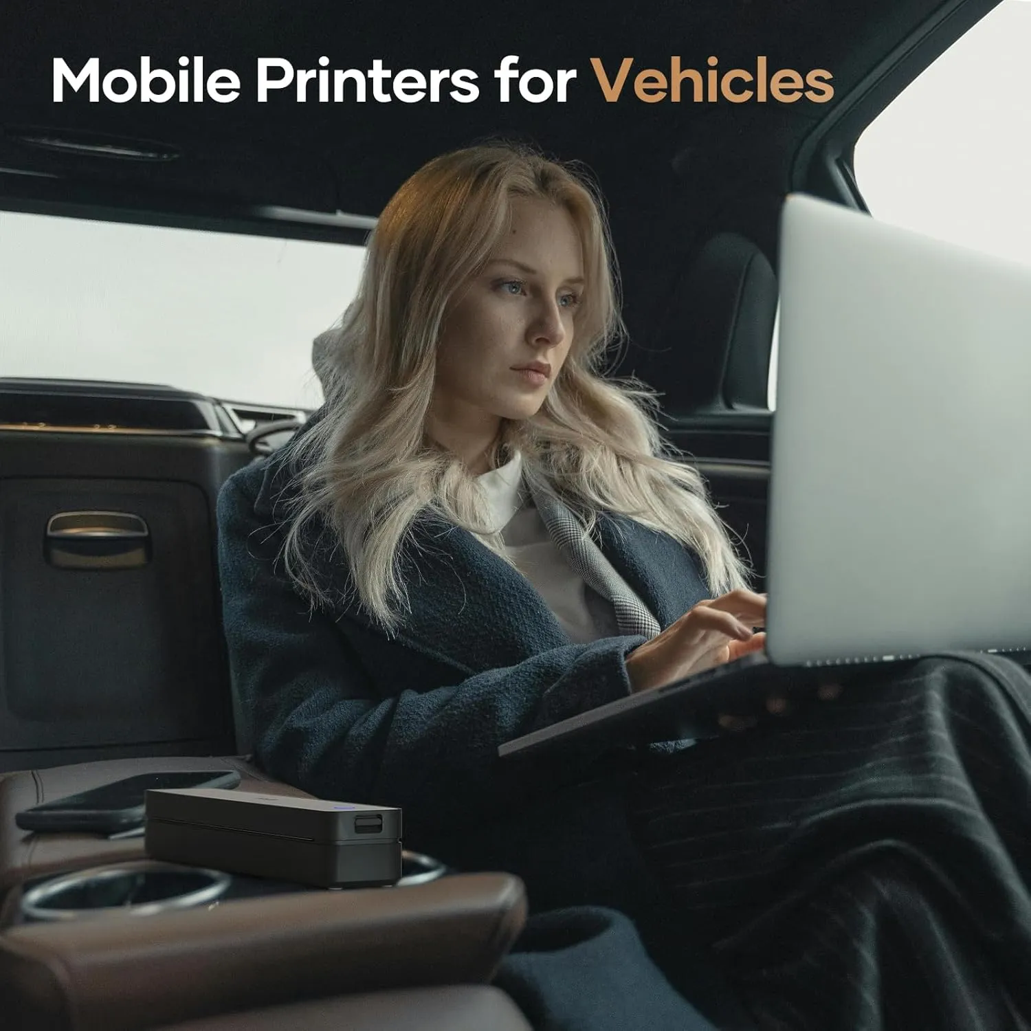iDPRT Portable-Printer Wireless for Travel, 300DPI Inkless-Thermal-Small-Printer for Home Use, Office, Vehicles, Mobile Bluetooth Printers Supports 8.5" x 11" US Letter&A4&A5 Size, for Smartphone & PC