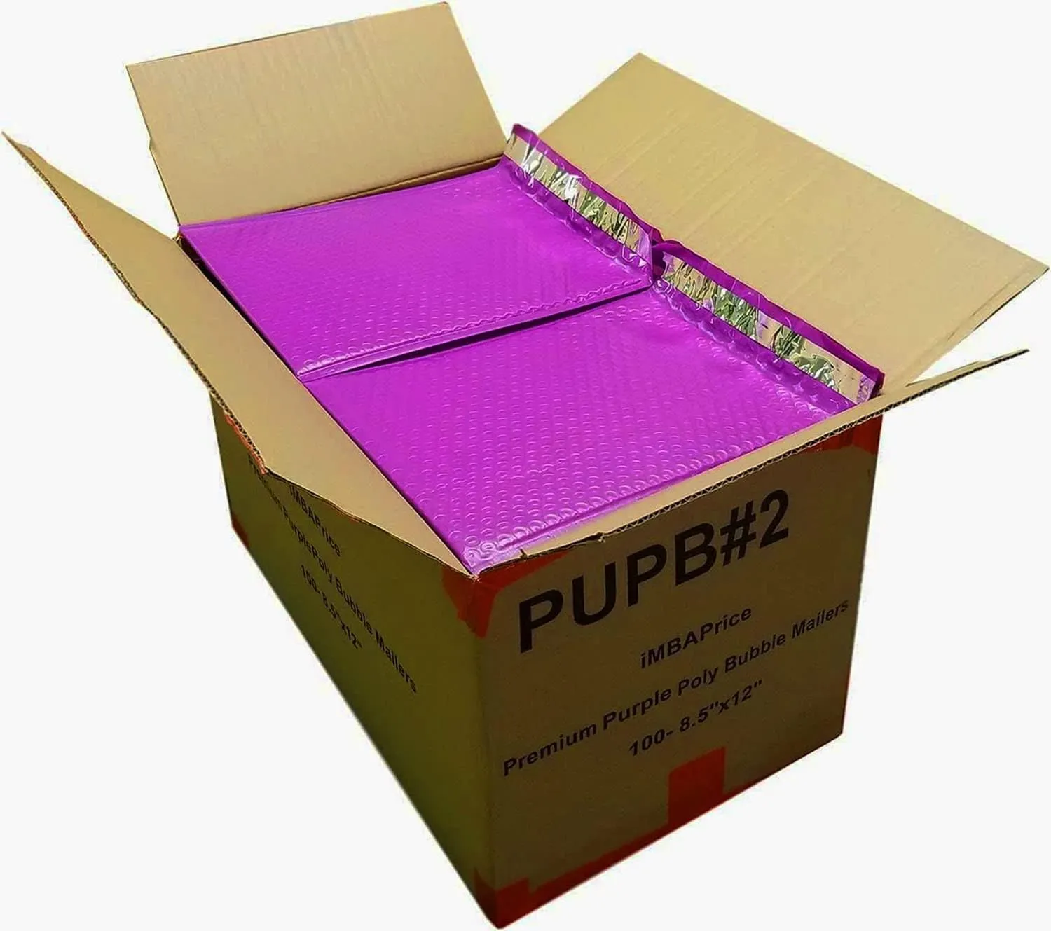 iMBAPrice 8.5x12 Inch Purple Color Poly Bubble Mailer, 100-Pack Med Size #2 Padded Envelopes Self Seal Adhesive Waterproof Bags for Clothes Makeup Supplies (Total 100 Bags)