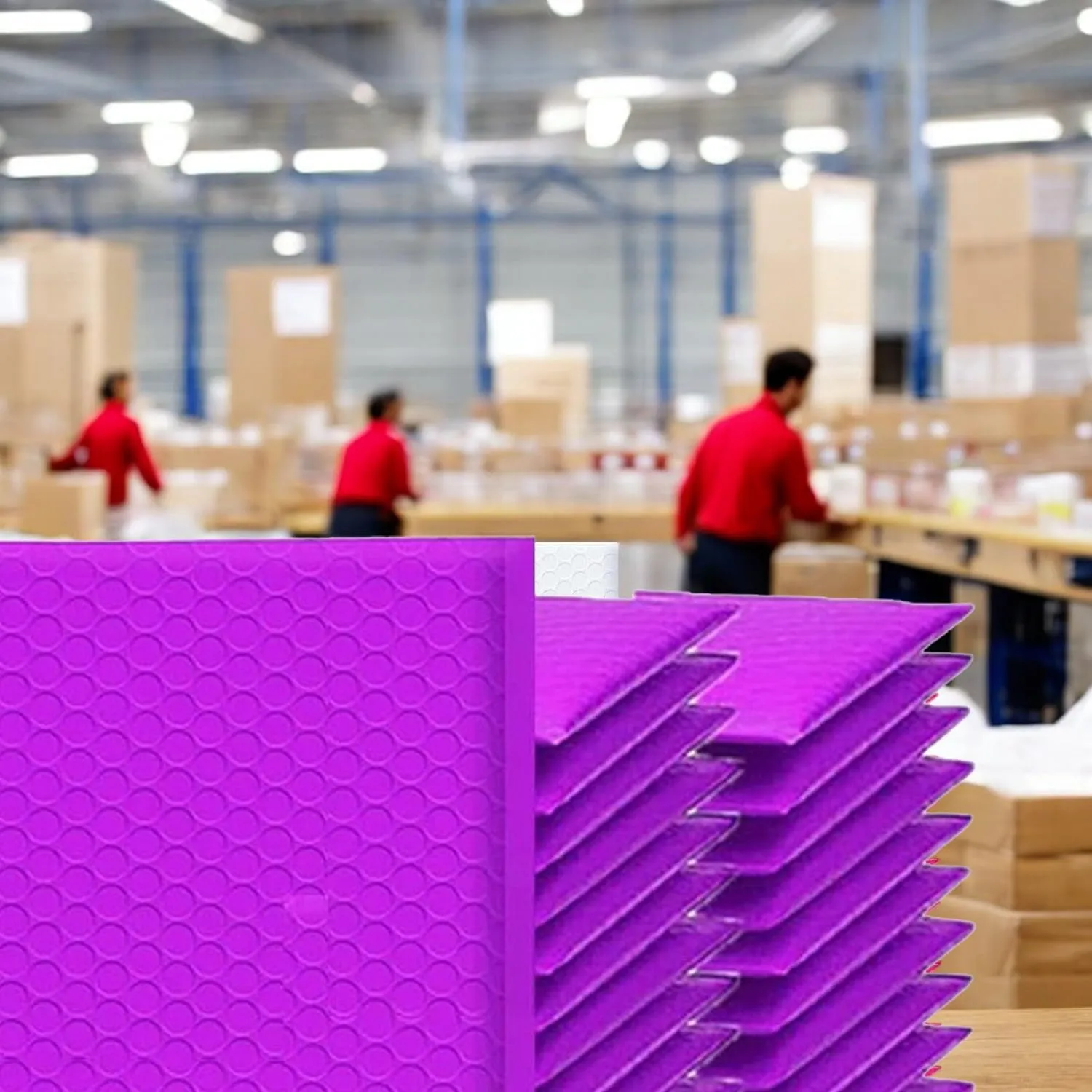 iMBAPrice 8.5x12 Inch Purple Color Poly Bubble Mailer, 100-Pack Med Size #2 Padded Envelopes Self Seal Adhesive Waterproof Bags for Clothes Makeup Supplies (Total 100 Bags)