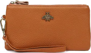 imeetu Women's Wristlet Clutch Purse Leather Cell Phone Wallet Handbag with Wrist Strap