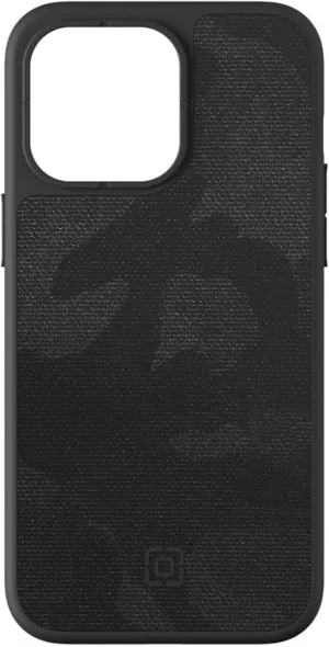 Incipio Cru. Protective Case with MagSafe for iPhone 15 Pro Max – Slim Hybrid Shell, Shock-Absorbing Frame, Textured Grip, Wireless Charging Compatible, Drop Protection, Precise Cutouts – Black Camo