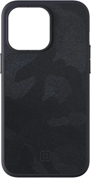Incipio Cru. Protective Case with MagSafe for iPhone 15 Pro Max – Slim Hybrid Shell, Shock-Absorbing Frame, Textured Grip, Wireless Charging Compatible, Drop Protection, Precise Cutouts – Navy Camo