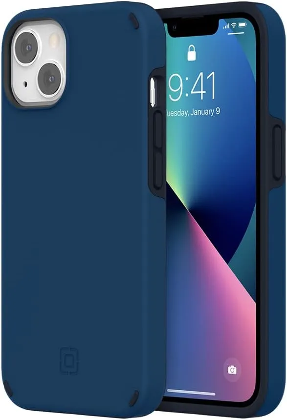 Incipio Duo Case for iPhone 13 – Magsafe & Wireless Charging Compatible, Slim Dual-Layer Protective Case with 12ft Drop Protection, Shock-Absorbing, Scratch-Resistant Cover (Denim Blue)