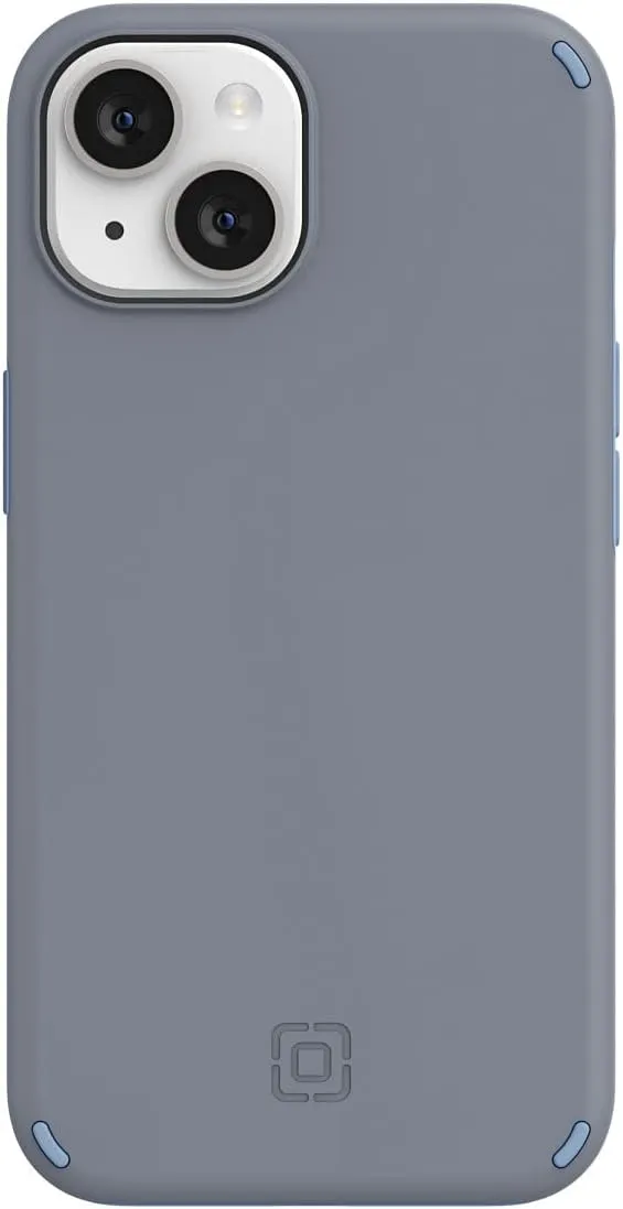 Incipio Duo Case for iPhone 14 – Magsafe & Wireless Charging Compatible, Slim Dual-Layer Protective Case with 12ft Drop Protection, Shock-Absorbing, Scratch-Resistant Cover - Gray
