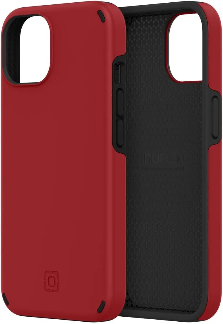 Incipio Duo Case for iPhone 14 – Magsafe & Wireless Charging Compatible, Slim Dual-Layer Protective Case with 12ft Drop Protection, Shock-Absorbing, Scratch-Resistant Cover - Scarlet Red