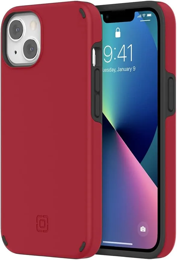 Incipio Duo Case with MagSafe for iPhone 13 (6.1-inch) – Dual-Layer Protective Case with 12ft Drop Protection, Wireless Charging Compatible, Slim & Durable Mobile Phone Case - Salsa Red