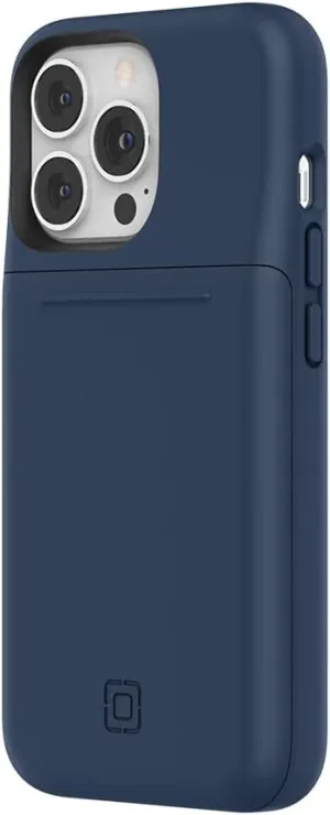 Incipio Stashback Wallet Case for iPhone 13 Pro – Slim Dual-Layer Protective Case with 12ft Drop Protection, Slide-Out Card Storage, Shock-Absorbing, Scratch-Resistant Design - Midnight Navy