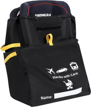 Infant Car Seat Travel Bag for Airplane, 900D Oxford Padded Car Seat Bags for Air Travel, Carseat Cover for Airplane Travel, Tear Resistant Gate Check Bags for Infant Booster Convertible