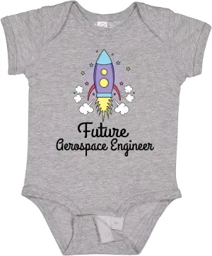 inktastic Future Aerospace Engineer Rocket Baby Bodysuit