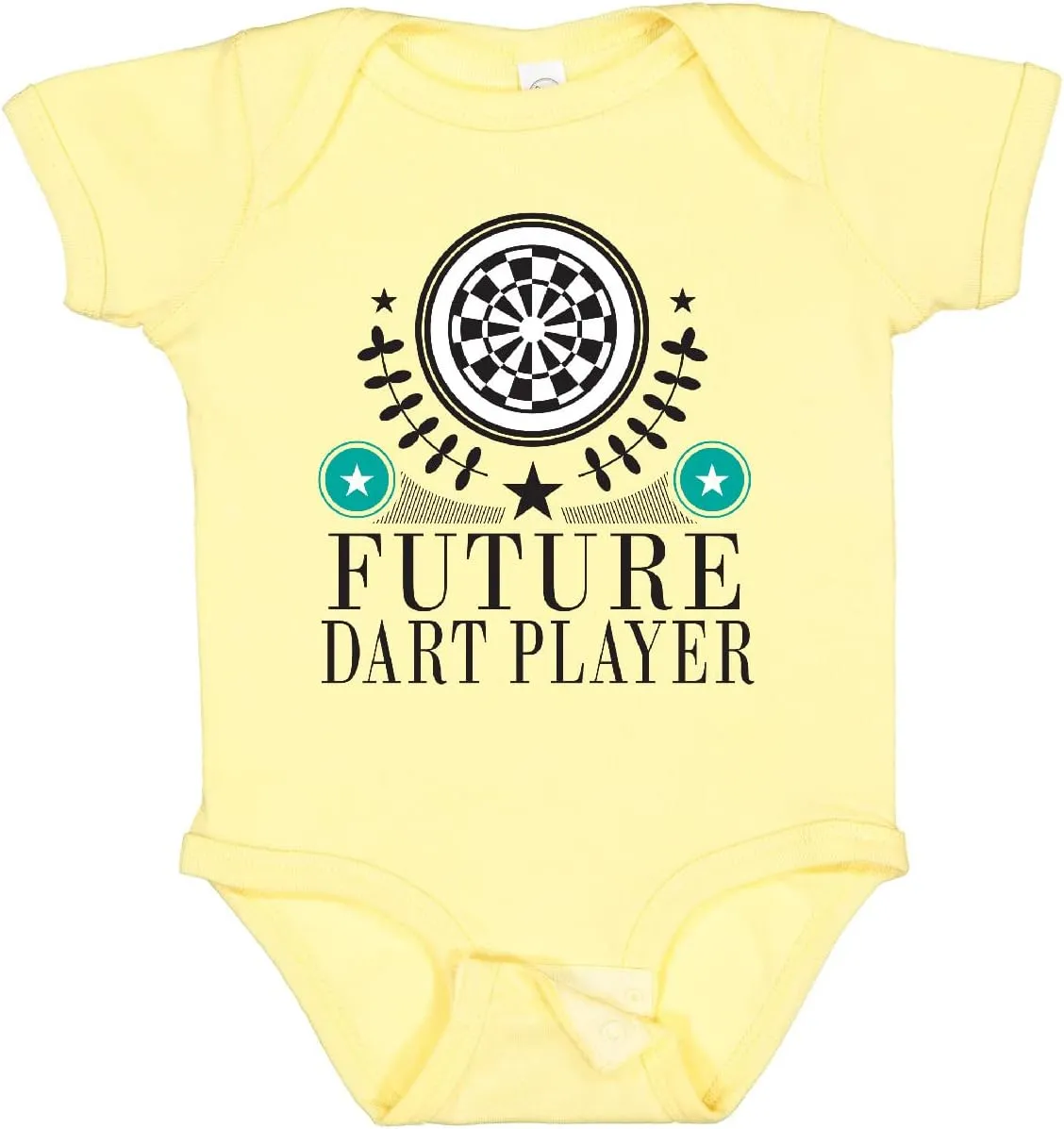 inktastic Future Dart Player Dart Board Baby Bodysuit