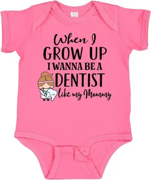 inktastic Future Dentist Like Mommy Baby Bodysuit