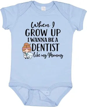 inktastic Future Dentist Like Mommy Baby Bodysuit