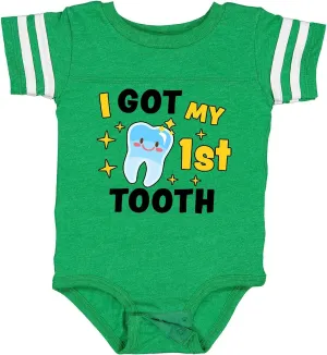 inktastic I Got My 1st Tooth with Cute Tooth Baby Baby Bodysuit