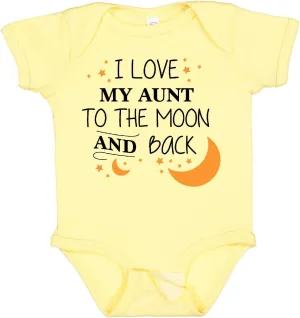 inktastic I Love My Aunt To the Moon and Back Baby Bodysuit