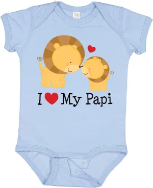 inktastic I Love My Papi Childs Baby Bodysuit
