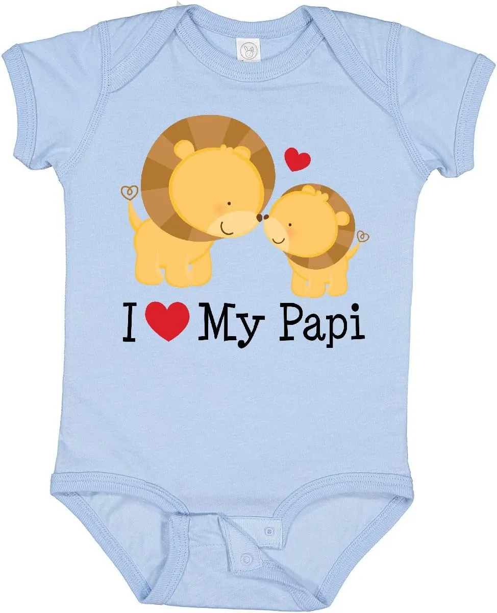 inktastic I Love My Papi Childs Baby Bodysuit