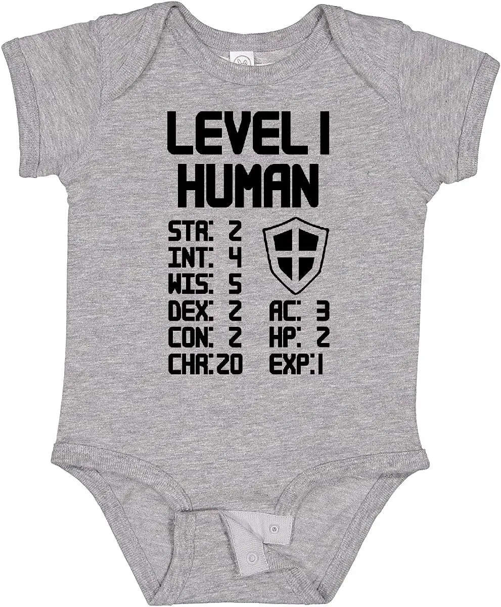 inktastic Level 1 Human Baby Bodysuit