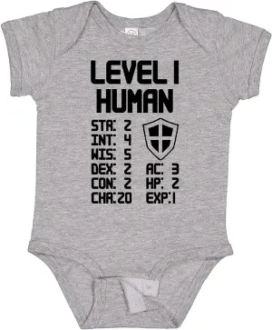 inktastic Level 1 Human Baby Bodysuit