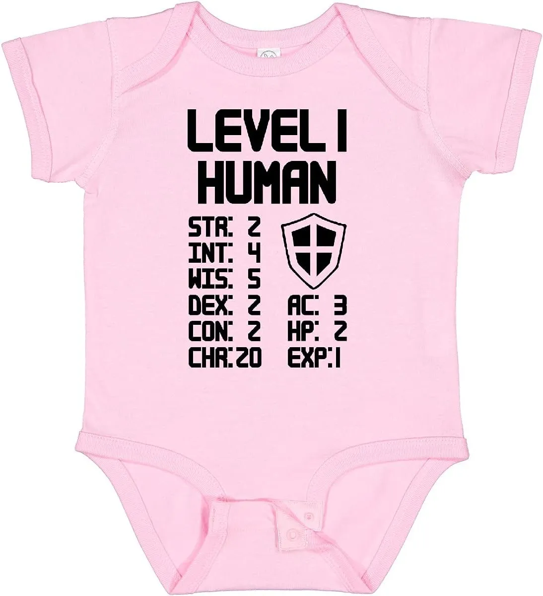 inktastic Level 1 Human Baby Bodysuit
