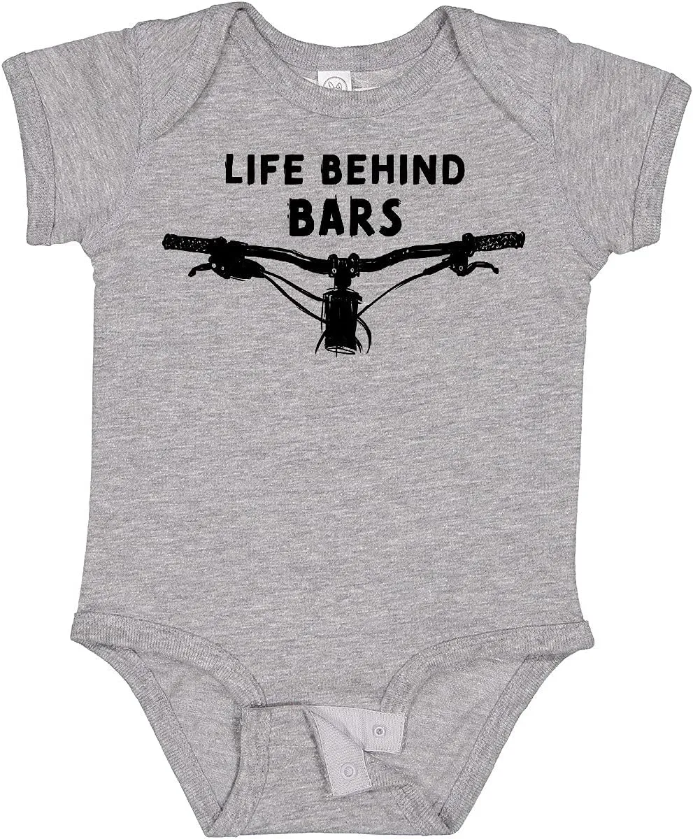 inktastic Life Behind Bars Mountain Bike Baby Bodysuit