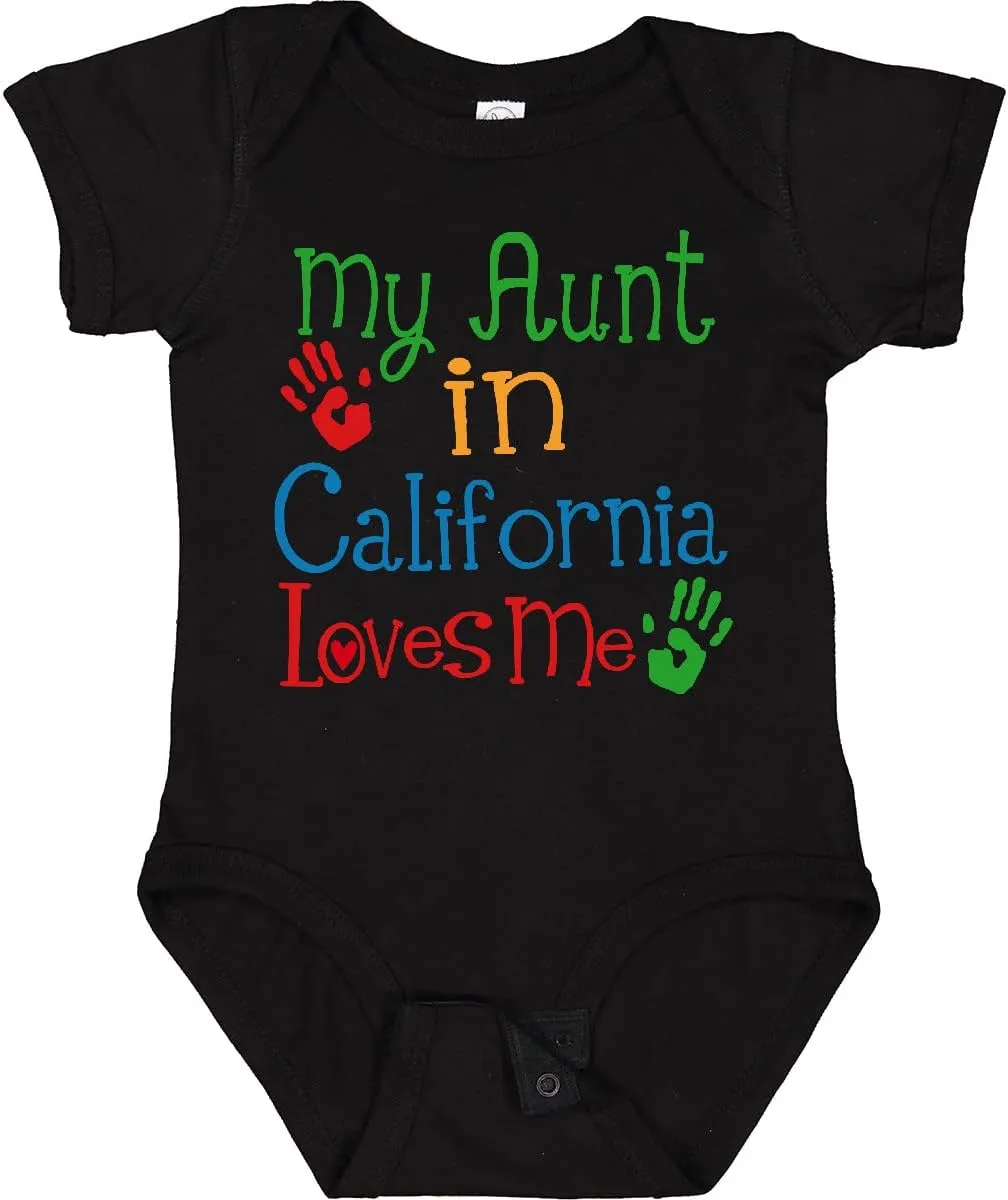 inktastic My Aunt in California Loves Me Baby Bodysuit