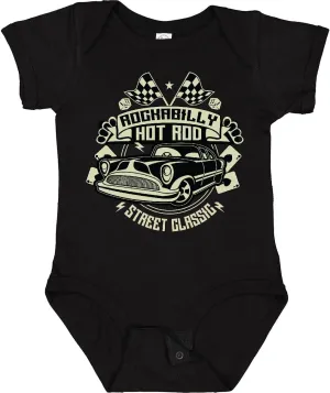 inktastic Rockabilly Hotrod Baby Bodysuit