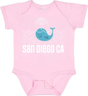 inktastic San Diego California Whale Baby Bodysuit