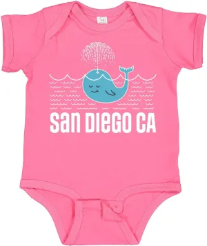 inktastic San Diego California Whale Baby Bodysuit