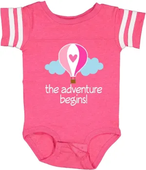 inktastic the Adventure Begins Hot Air Balloon Girls Baby Bodysuit